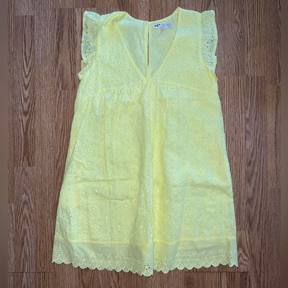 Yellow Eyelet Dress